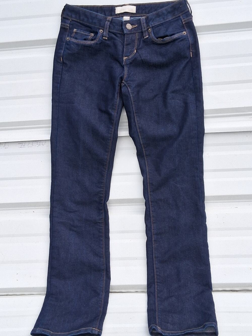 Banana Republic Straight Leg Low Rise Dark Wash Denim Jeans Size 25 Size 1
